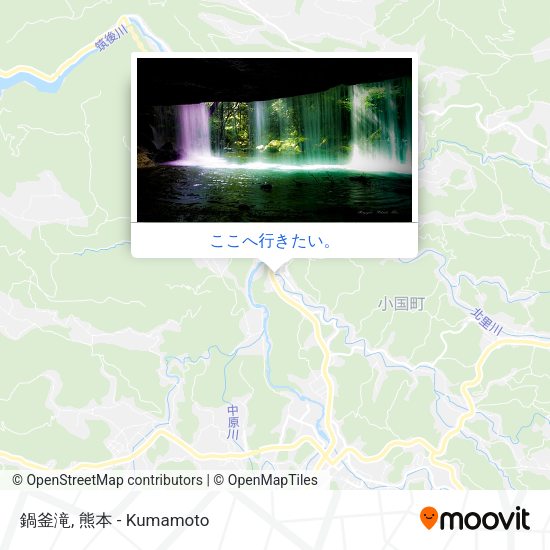 鍋釜滝地図