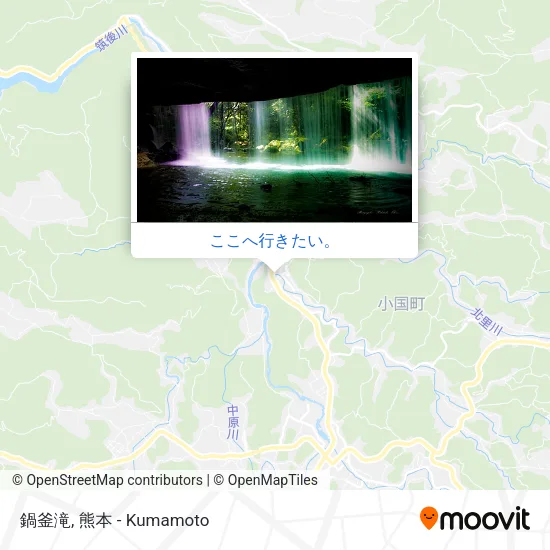 鍋釜滝地図