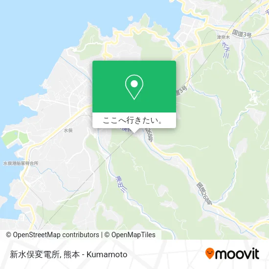 新水俣変電所地図