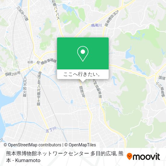 熊本県博物館ネットワークセンター 多目的広場地図