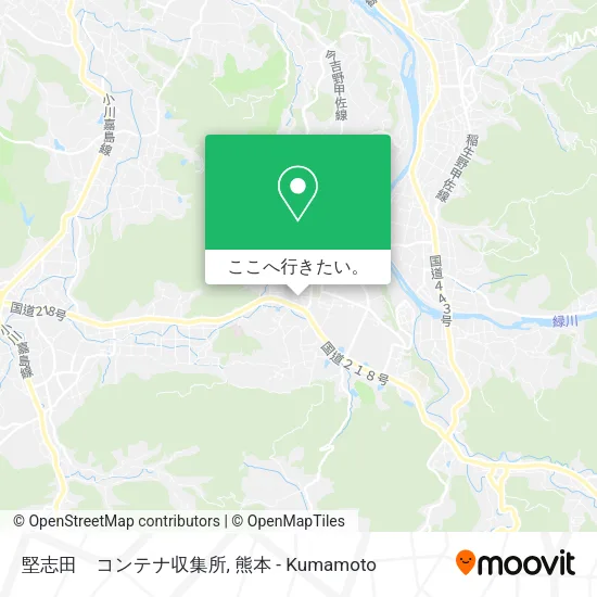 堅志田　コンテナ収集所地図