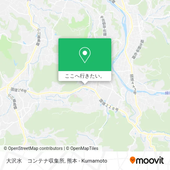 大沢水　コンテナ収集所地図