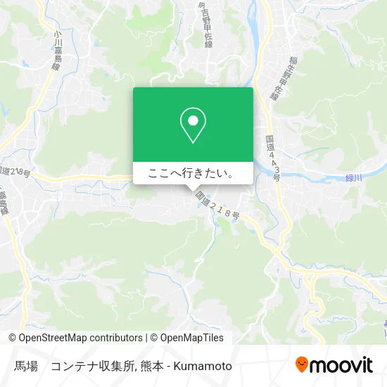 馬場　コンテナ収集所地図