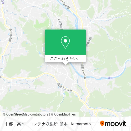 中郡　高木　コンテナ収集所地図