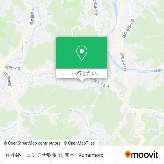 中小路　コンテナ収集所地図