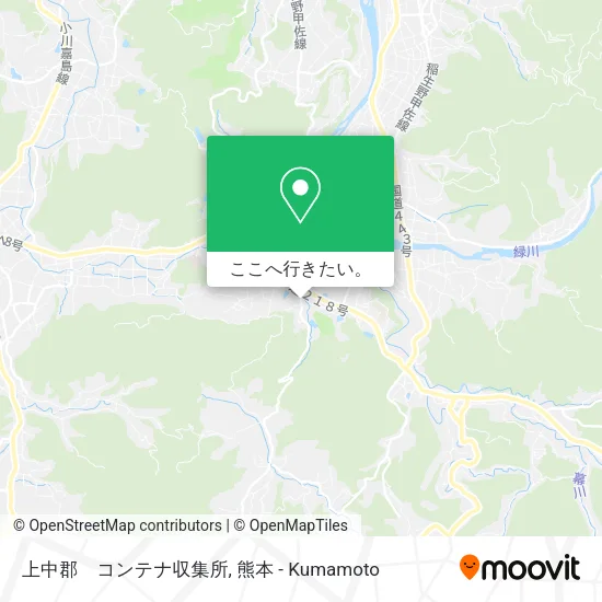 上中郡　コンテナ収集所地図