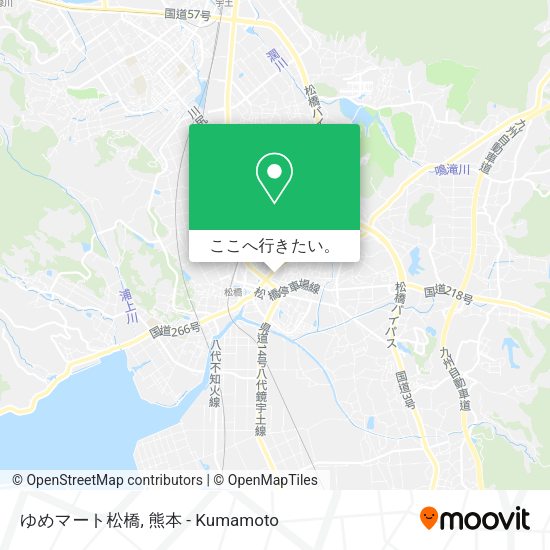 ゆめマート松橋地図