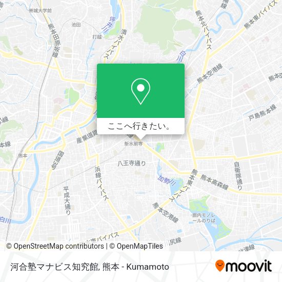 河合塾マナビス知究館地図