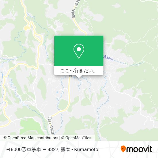 ヨ8000形車掌車 ヨ8327地図
