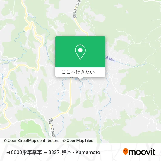 ヨ8000形車掌車 ヨ8327地図