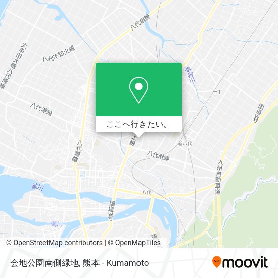 会地公園南側緑地地図