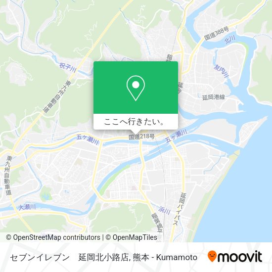 セブンイレブン　延岡北小路店地図