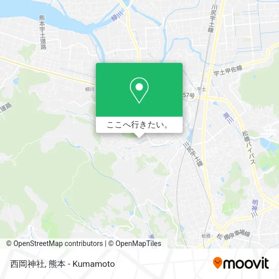 西岡神社地図