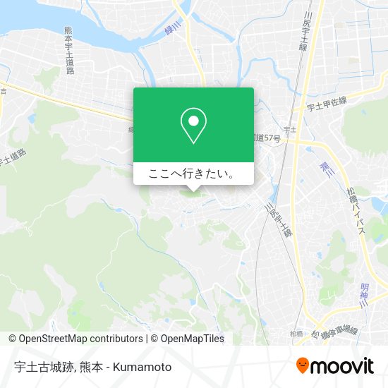 宇土古城跡地図