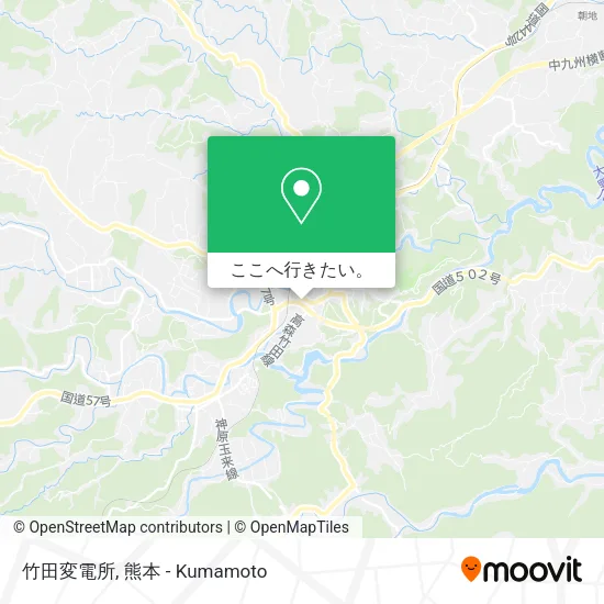 竹田変電所地図