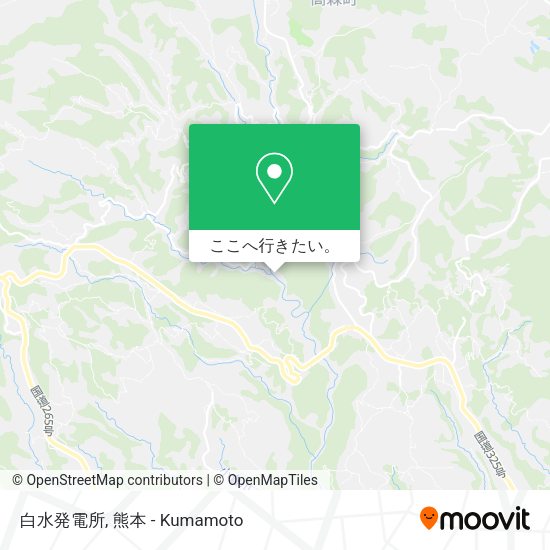 白水発電所地図