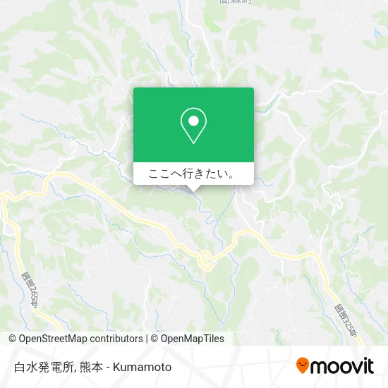 白水発電所地図