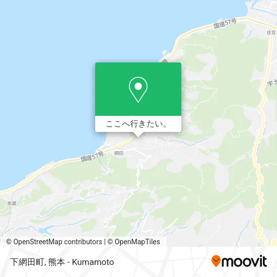 下網田町地図