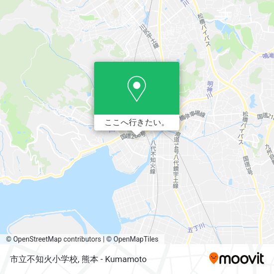 市立不知火小学校地図