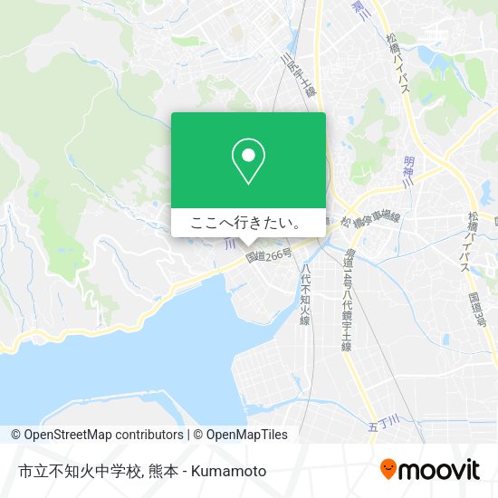 市立不知火中学校地図