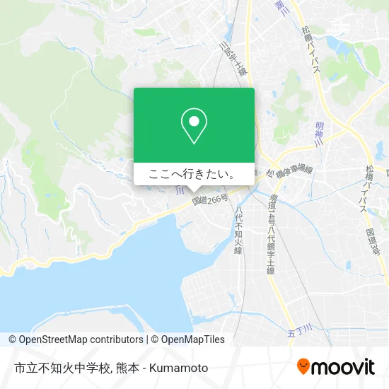 市立不知火中学校地図