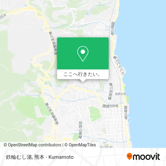 鉄輪むし湯地図