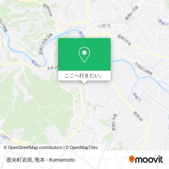 鹿央町岩原地図