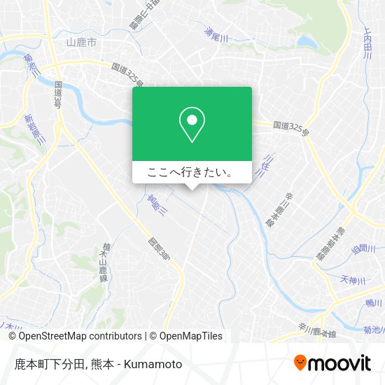 鹿本町下分田地図