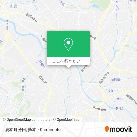 鹿本町分田地図