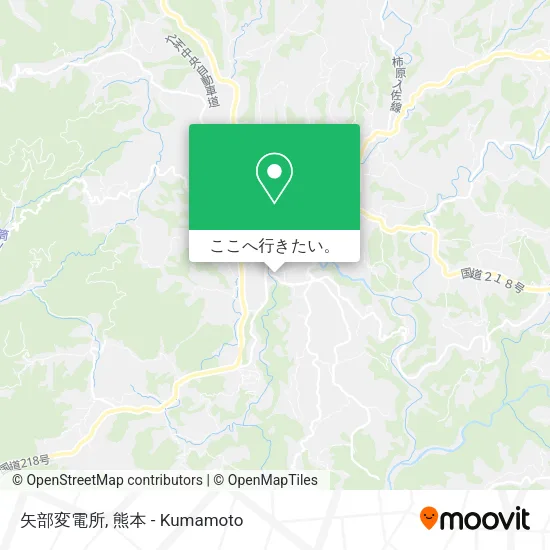 矢部変電所地図
