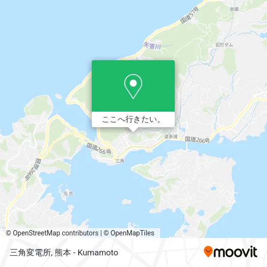 三角変電所地図