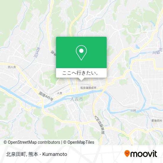 北泉田町地図