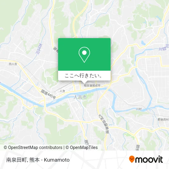 南泉田町地図