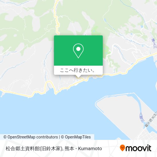 松合郷土資料館(旧鈴木家)地図