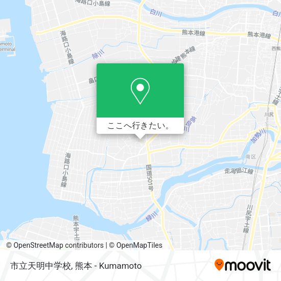 市立天明中学校地図