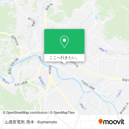 山鹿変電所地図
