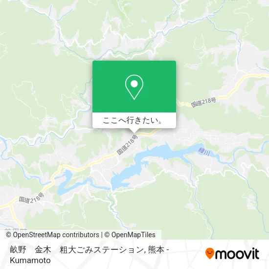 畝野　金木　粗大ごみステーション地図