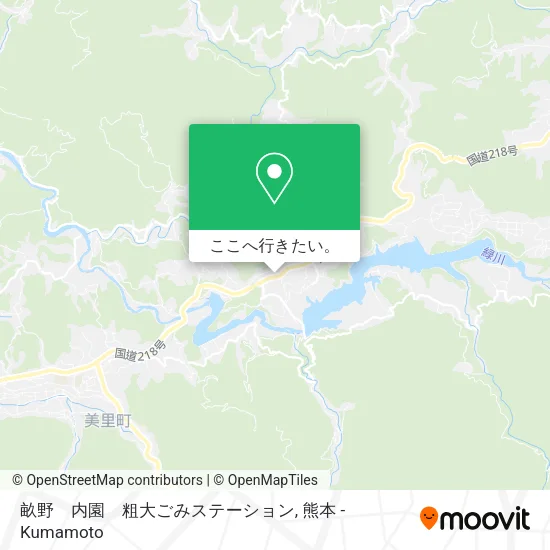 畝野　内園　粗大ごみステーション地図