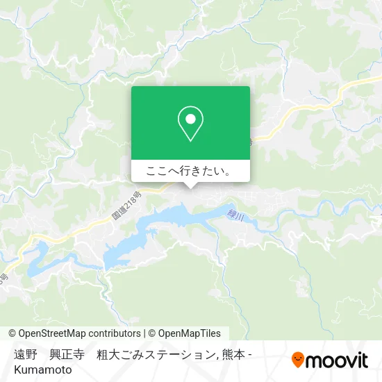 遠野　興正寺　粗大ごみステーション地図