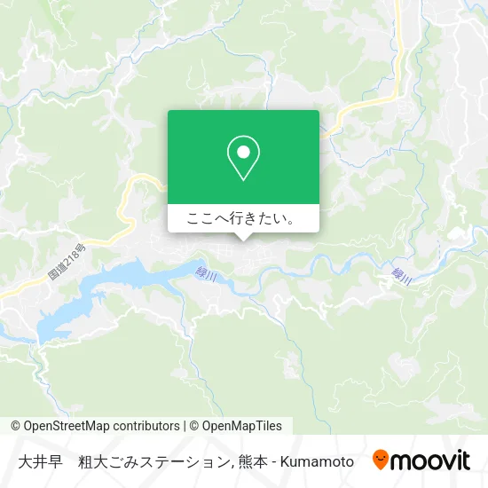大井早　粗大ごみステーション地図