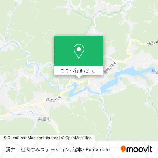 涌井　粗大ごみステーション地図