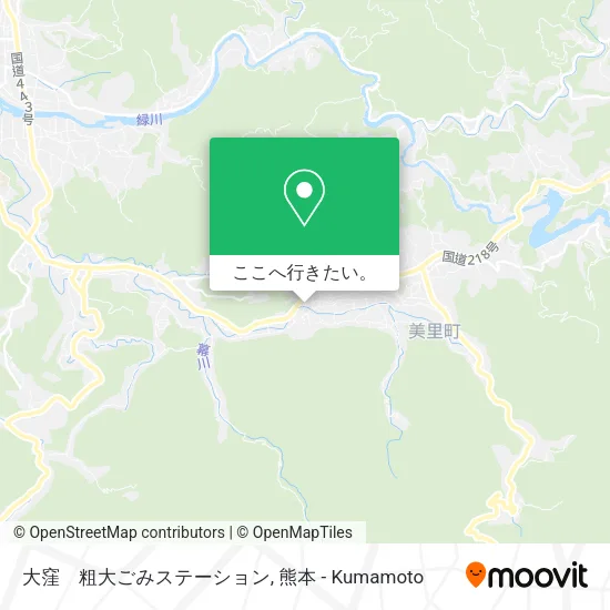 大窪　粗大ごみステーション地図