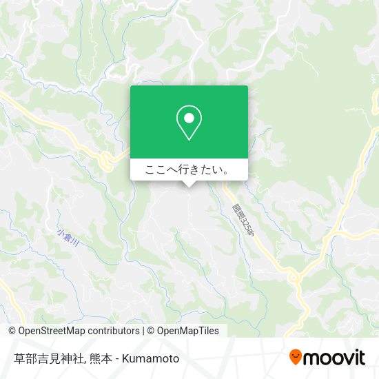 草部吉見神社地図