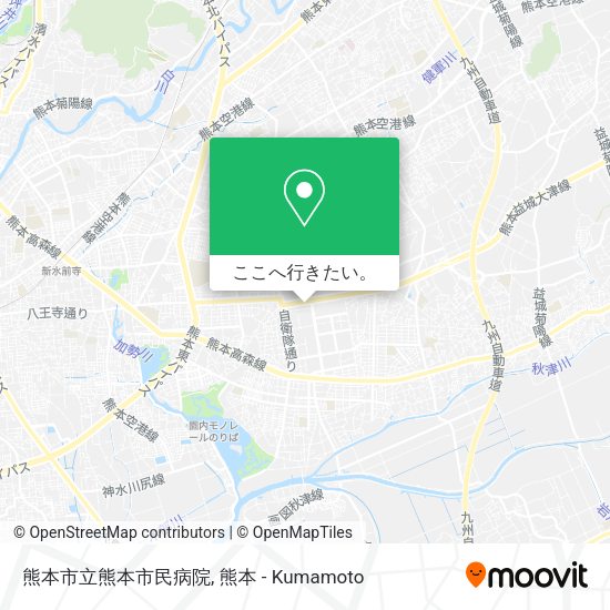 熊本市立熊本市民病院地図
