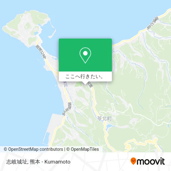 志岐城址地図