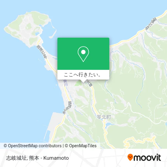 志岐城址地図