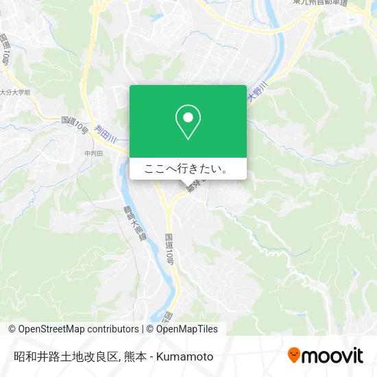 昭和井路土地改良区地図