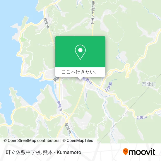 町立佐敷中学校地図