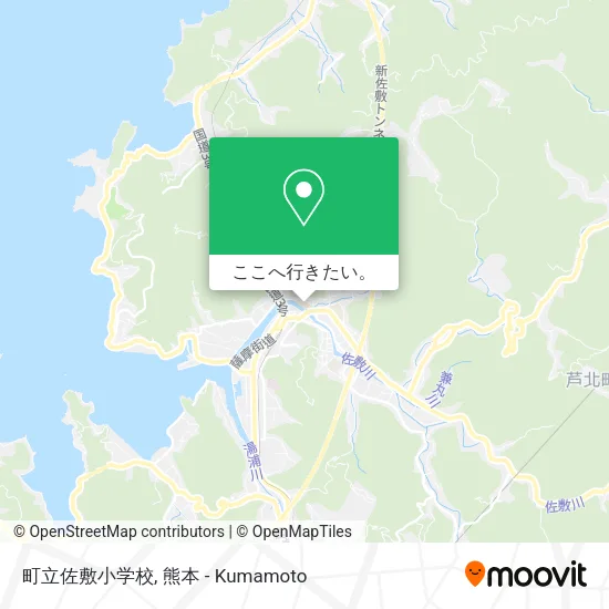 町立佐敷小学校地図