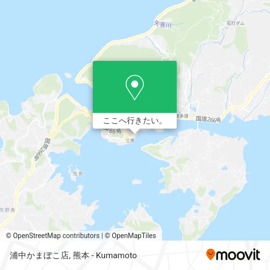 浦中かまぼこ店地図